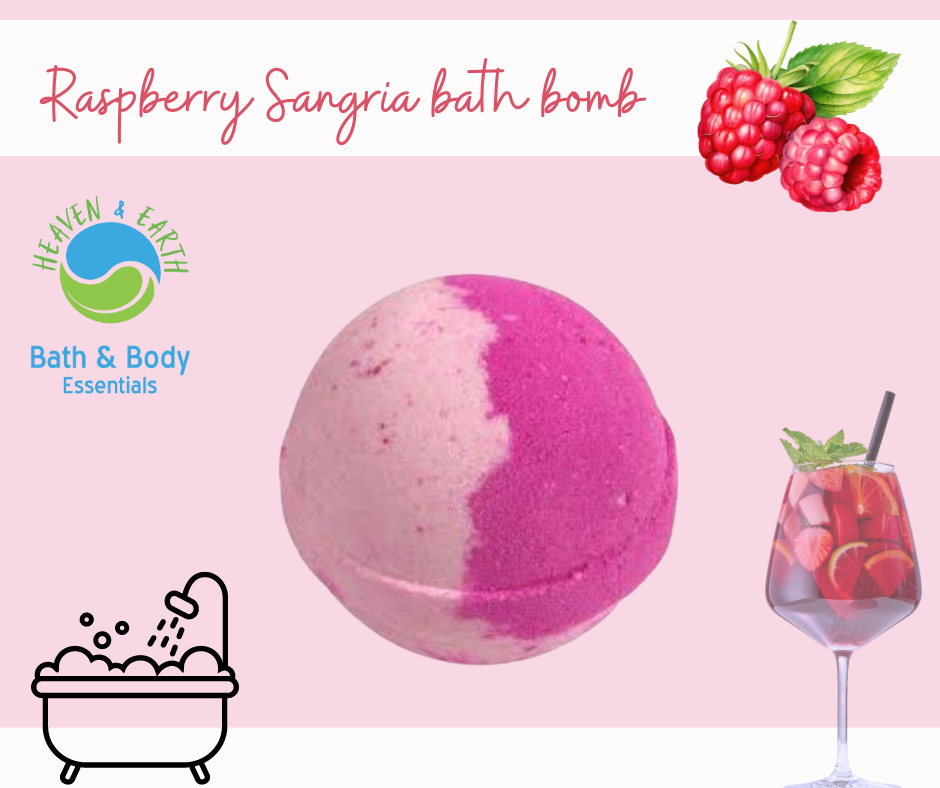 Raspberry Sangria Bath Bomb